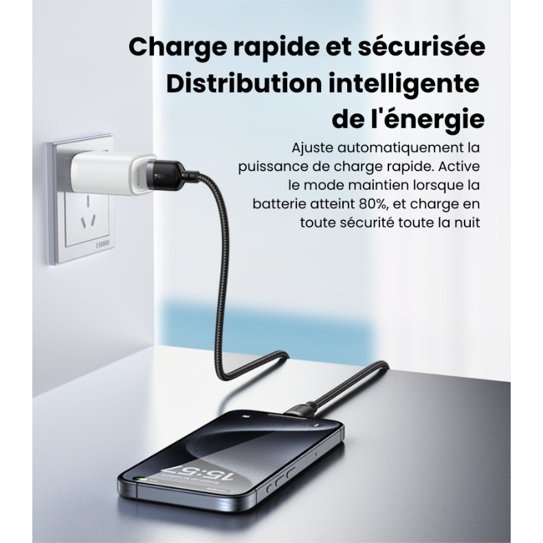 Charge rapide et sécurisée, distribution intelligente de l'énergie