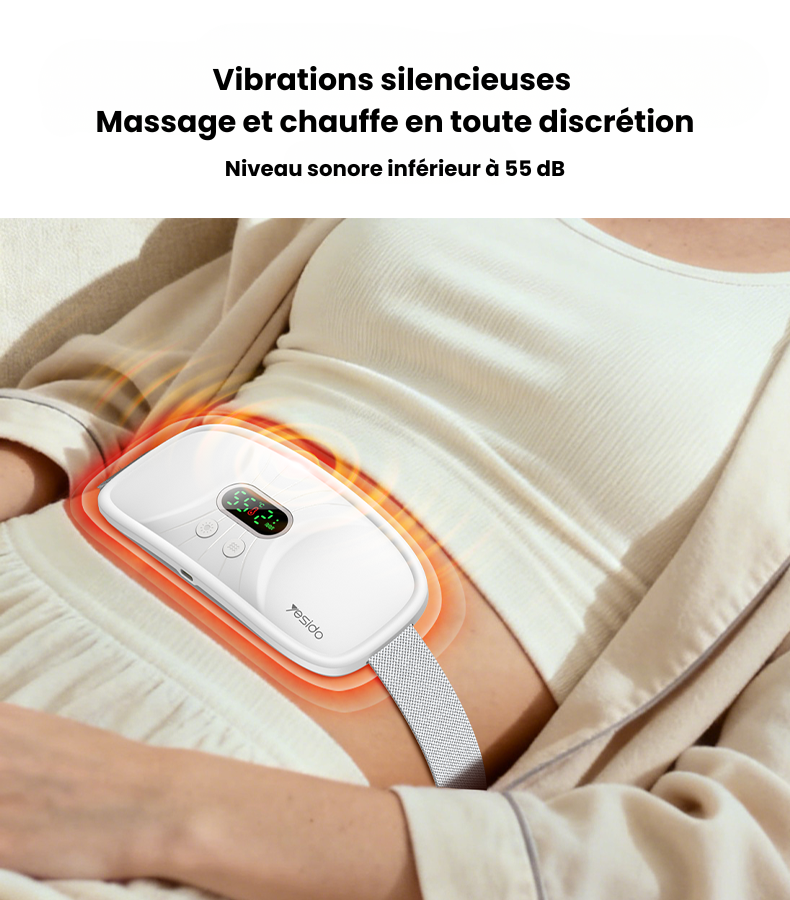 Vibrations silencieuses, massage et chauffe en toute discrétion