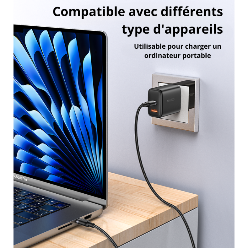 Compatible avec différents types d'appareils