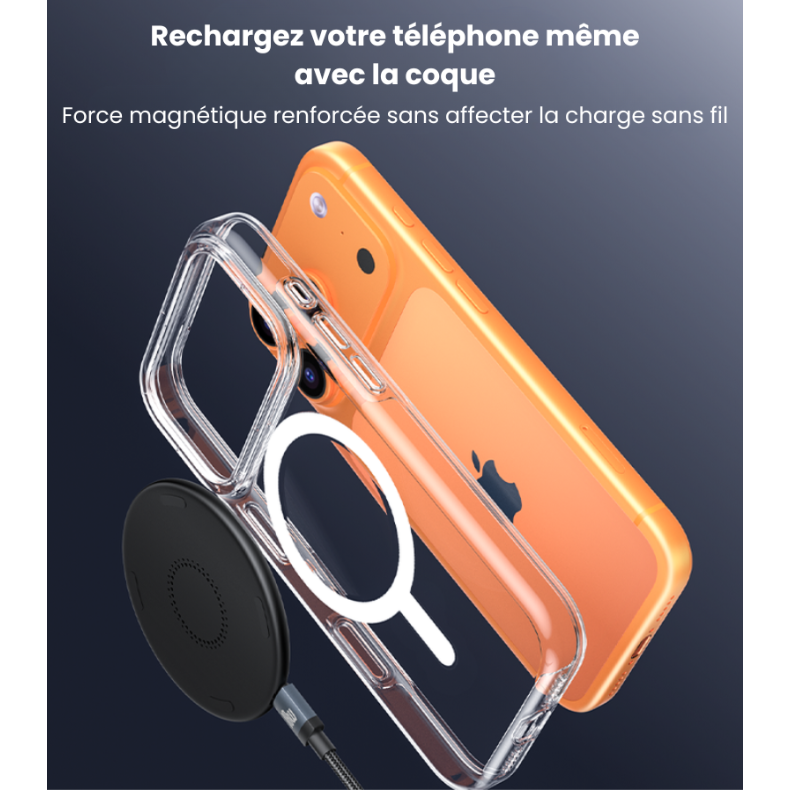 Rechargez votre téléphone même avec la coque