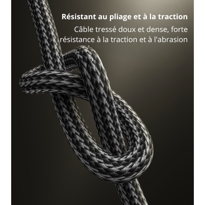 Résistant au pliage et à la traction
