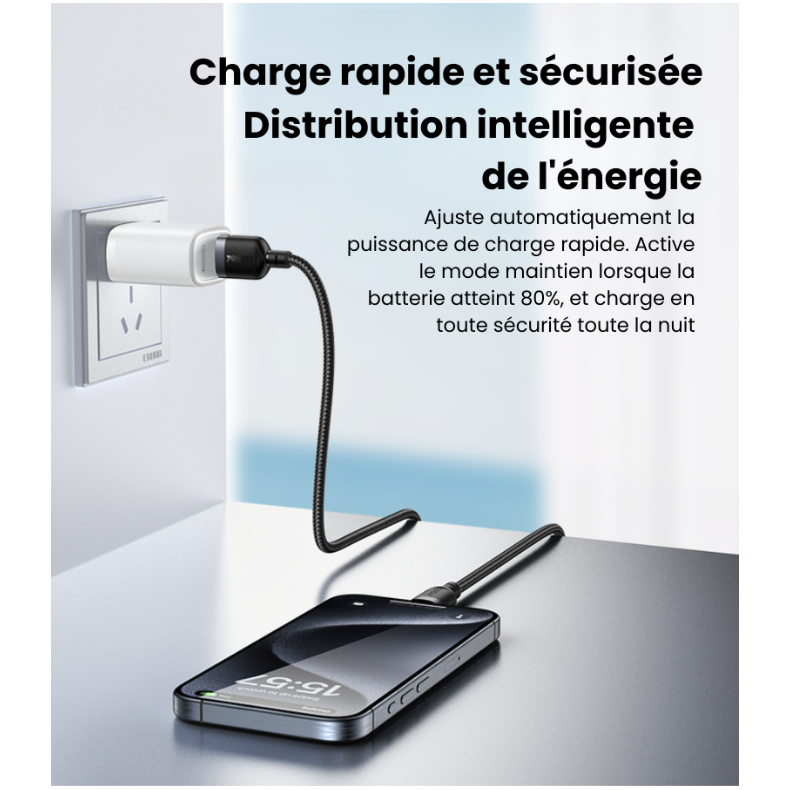Charge rapide et sécurisée, distribution intelligente de l'énergie