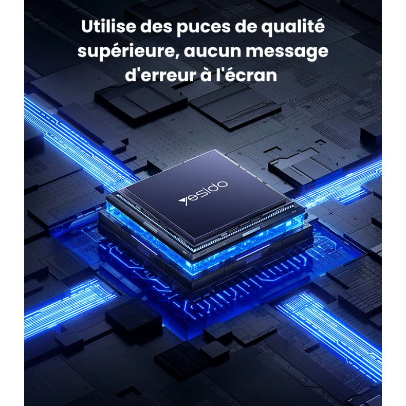 Puces de qualité supérieure, aucun message d'erreur à l'écran