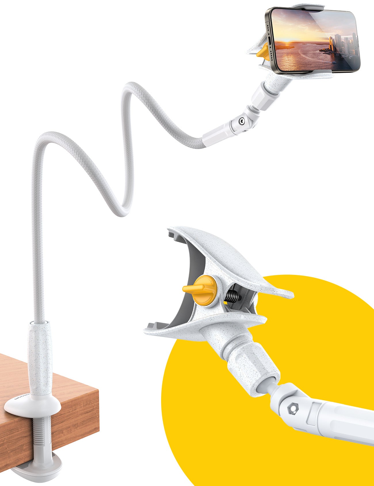 SUPPORT TELEPHONE COL DE CYGNE – vue 2