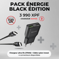 Pack Énergie Black Édition — Câble et chargeur rapide