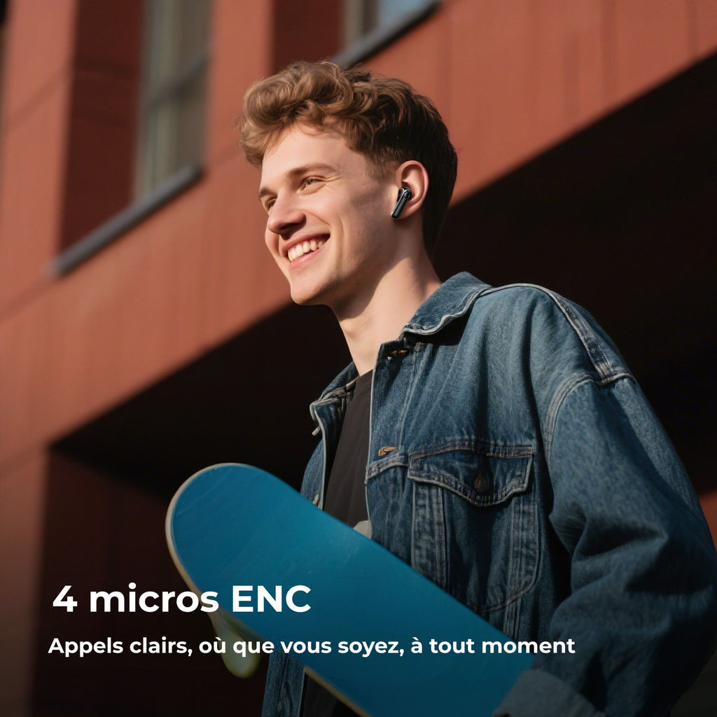 Écouteurs Bluetooth ANC – Réduction active du bruit