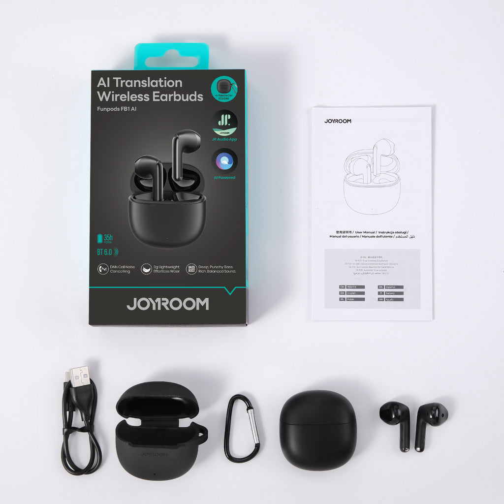 Écouteurs Traducteurs IA – Bluetooth 6.0, ANC & Appels Cristallins