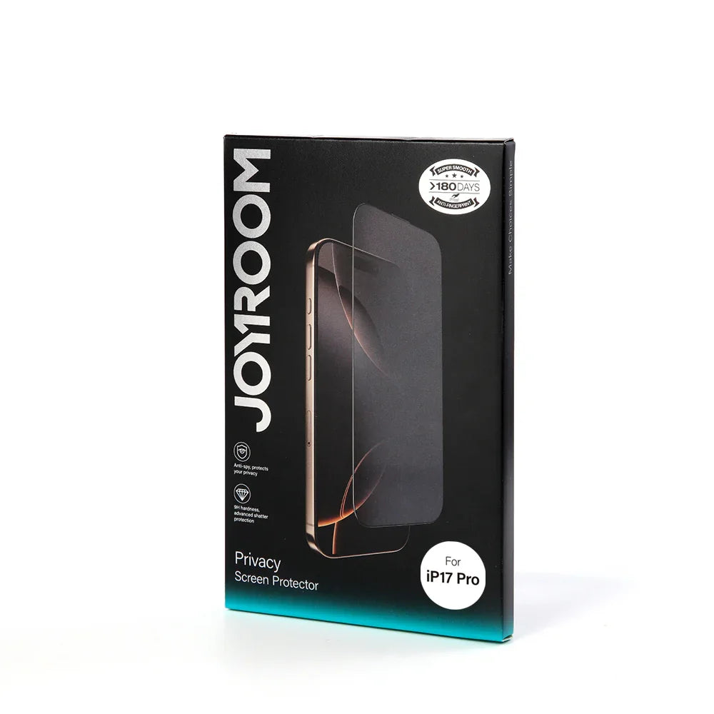 Boîte de protection d'écran confidentialité pour iPhone 17 Pro, accessoire smartphone.