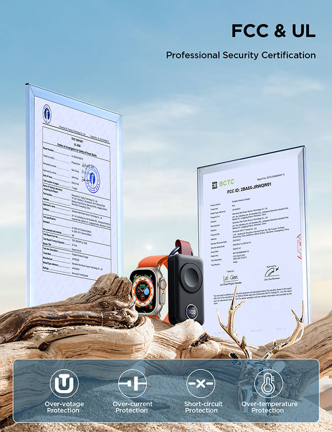 Chargeur portable sans fil 2000 mAh pour Apple Watch – vue 6