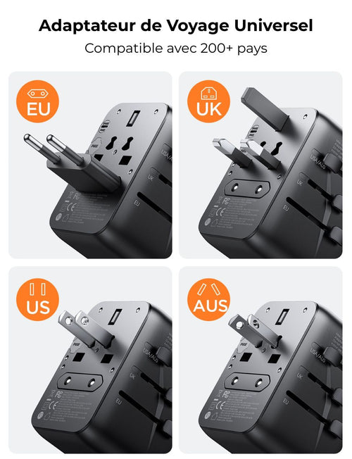 Adaptateur de voyage universel – vue 2