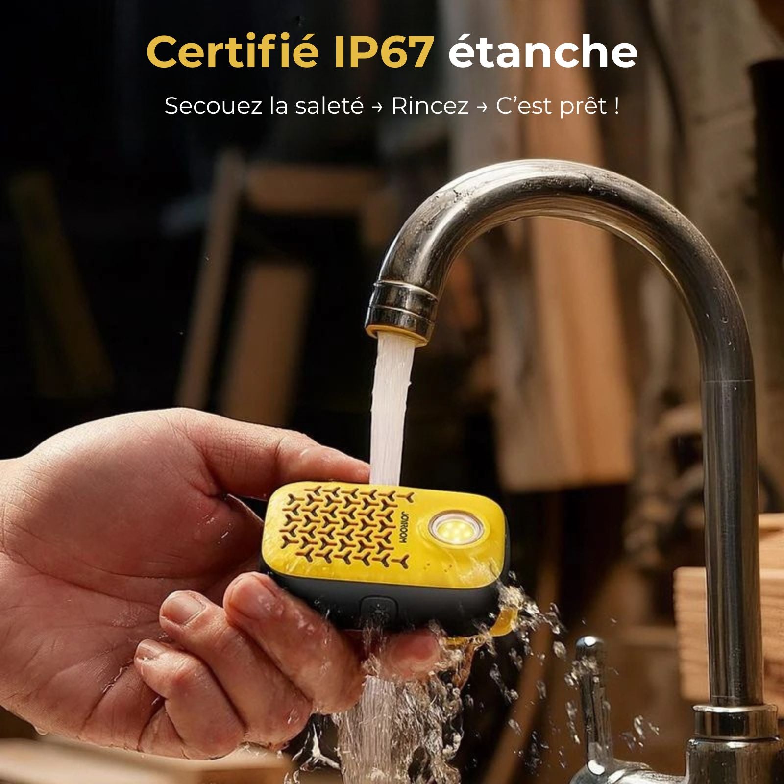 Mini Haut-Parleur Portable Bluetooth – IP67, LED, 3 Modes Sonores