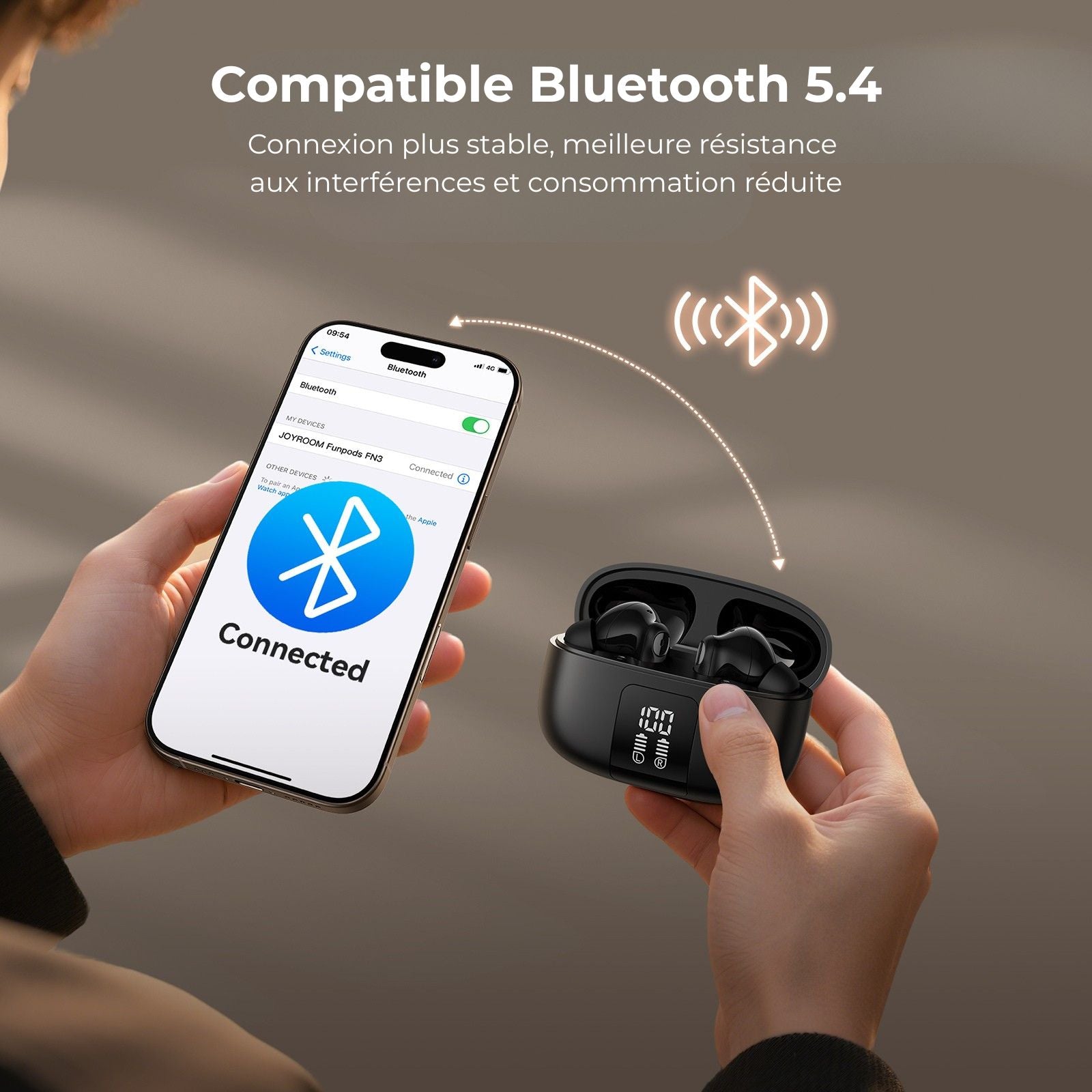 Écouteurs Bluetooth ANC – Réduction active du bruit