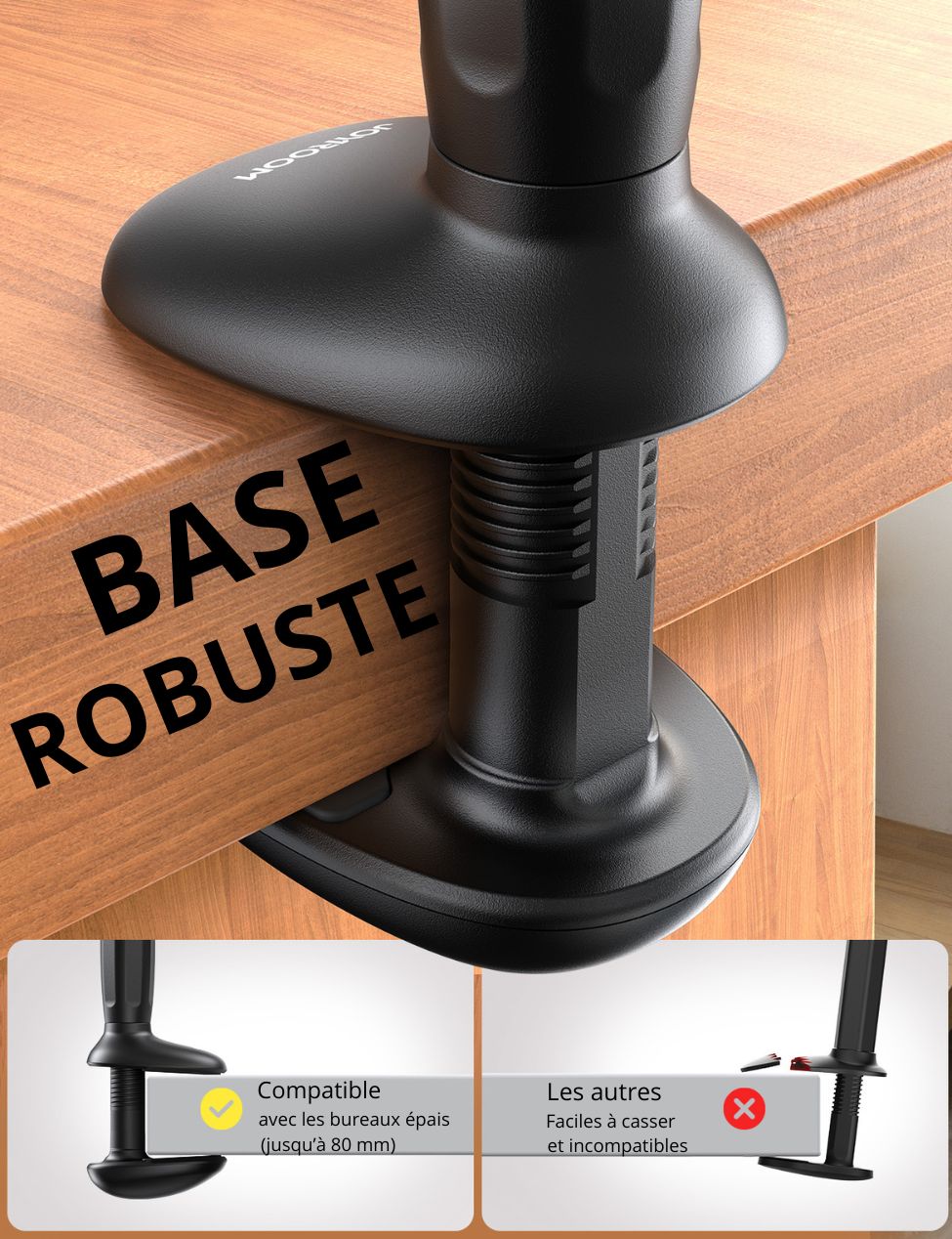 SUPPORT TELEPHONE COL DE CYGNE – vue 5