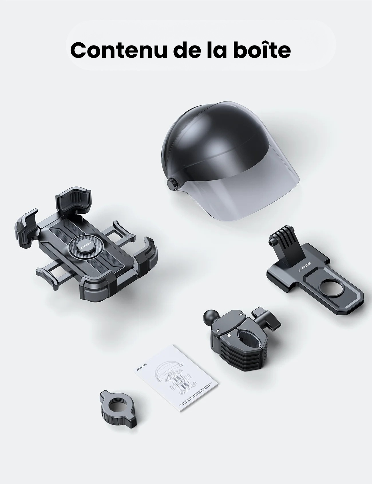 Support Téléphone Moto avec Protection Solaire