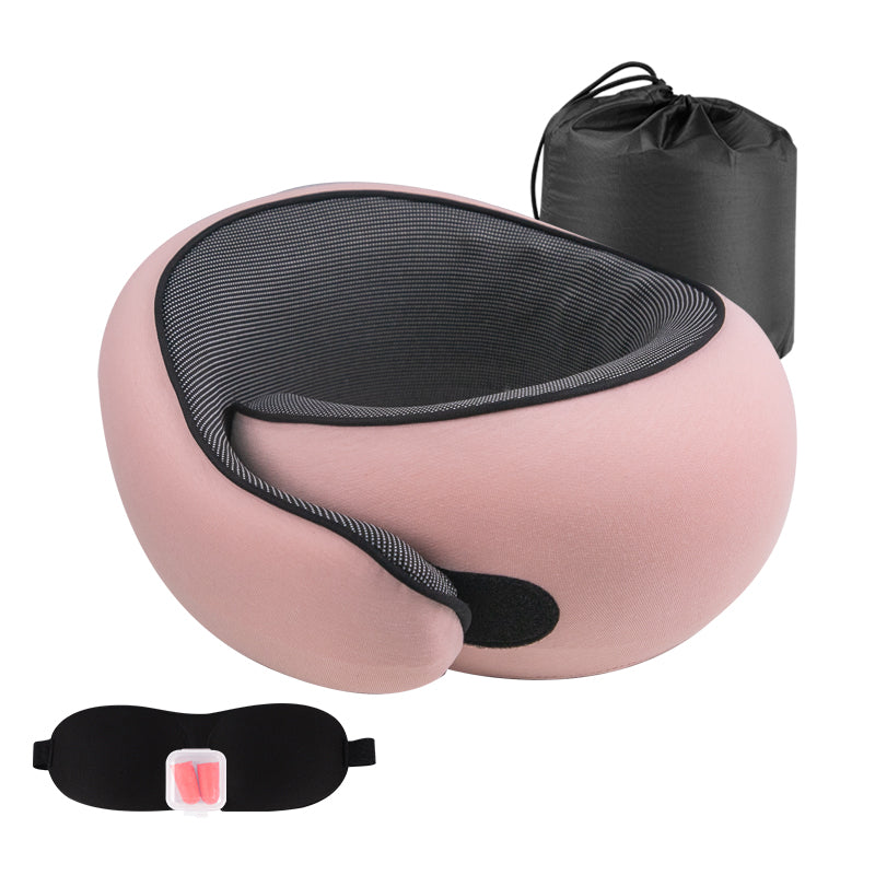 Coussin Voyage Ergonomique (Pack complet : Masque de nuit + bouchon d'oreille )