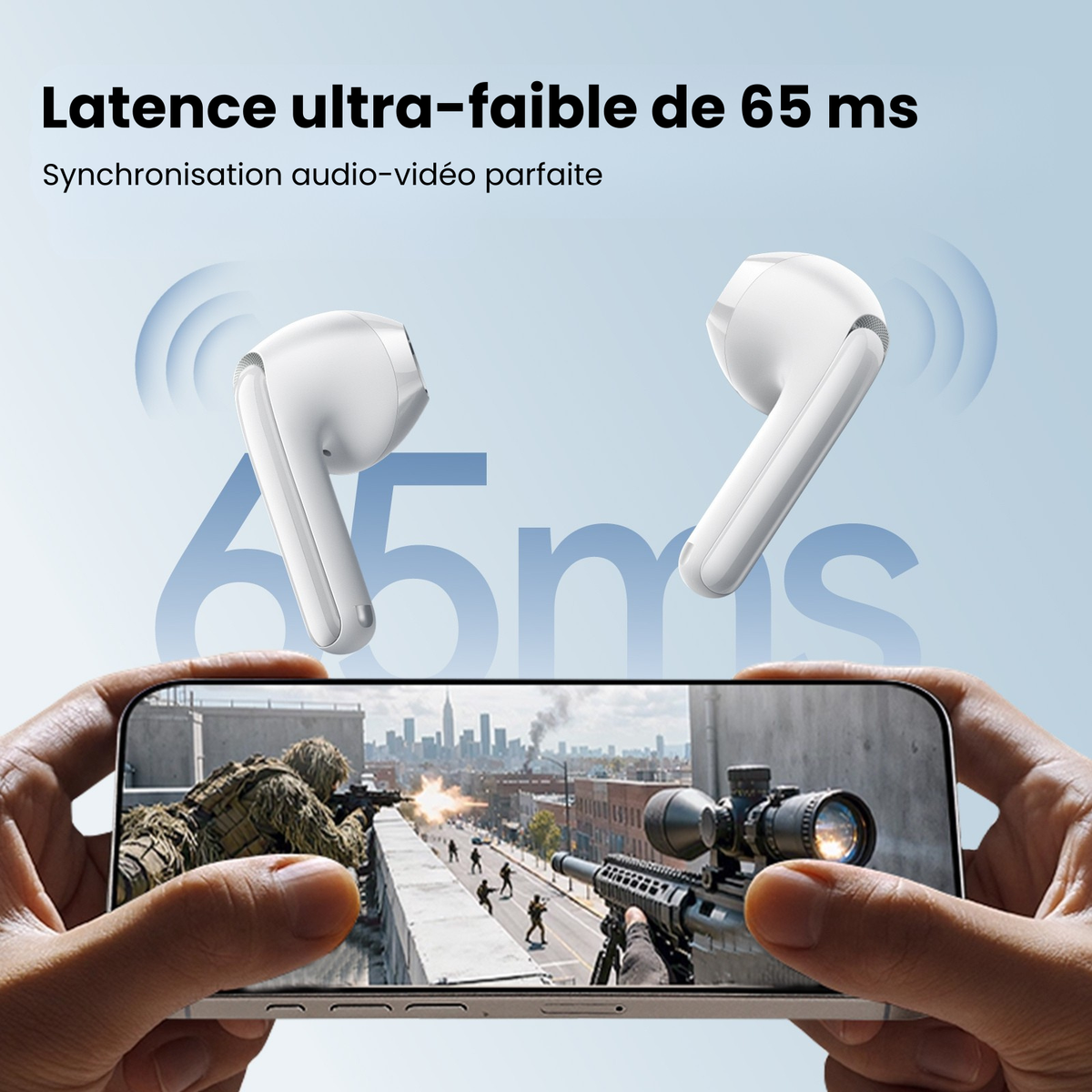 Écouteurs Traducteurs IA – Bluetooth 6.0, ANC & Appels Cristallins