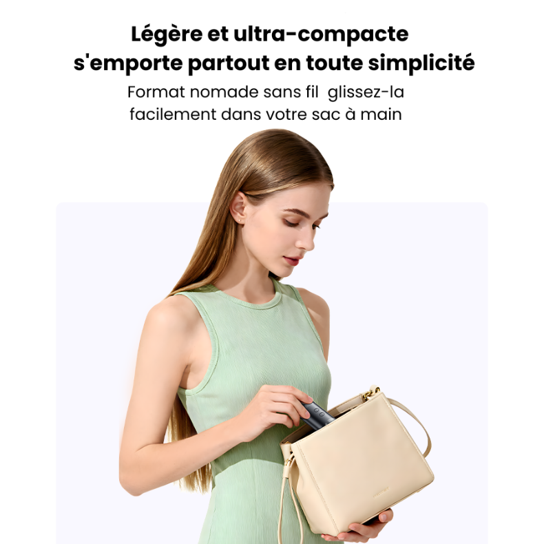 Brosse Lissante Sans Fil Rechargeable