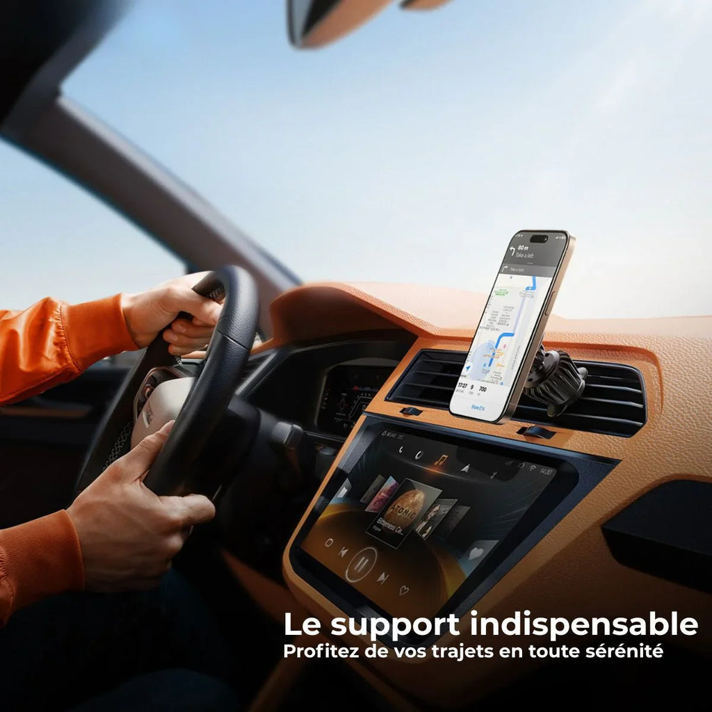 Support téléphone magnétique pour voiture