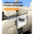 Support Tablette et Téléphone pour Appuie-tête Voiture — Bras Articulé 360°