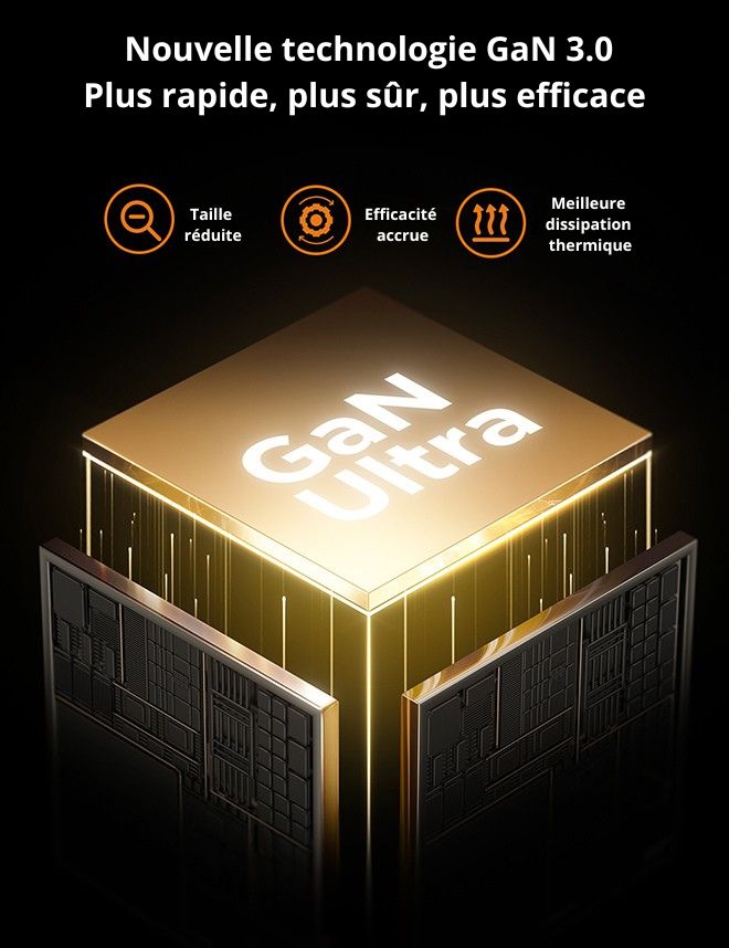 Chargeur d’alimentation 65 W avec câble USB-C rétractable – vue 4