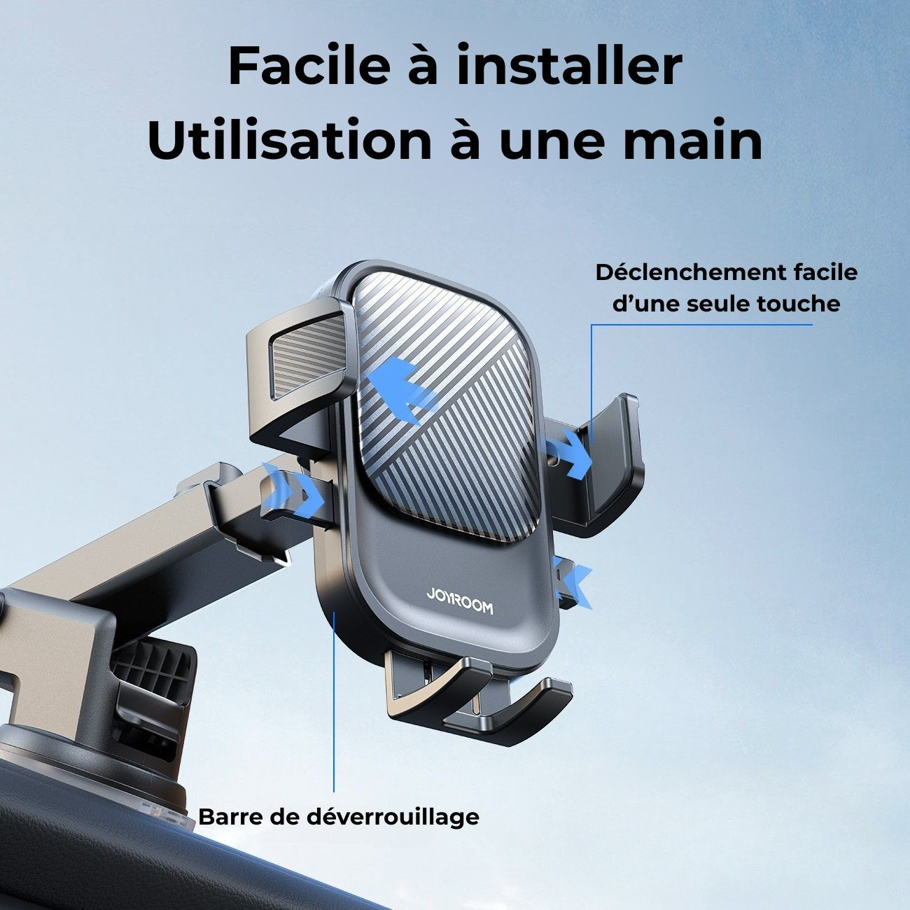 Support téléphone fixation tableau de bord – vue 2