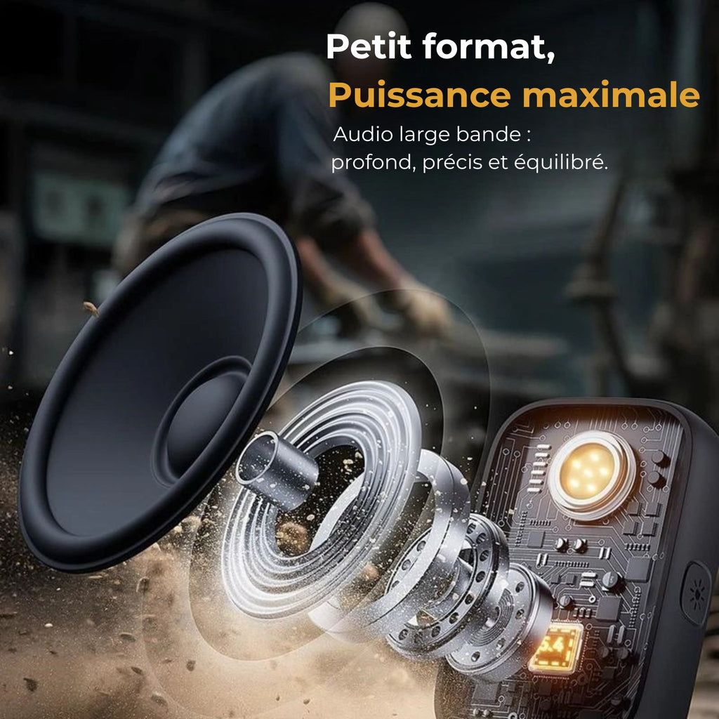 Mini Haut-Parleur Portable Bluetooth – IP67, LED, 3 Modes Sonores