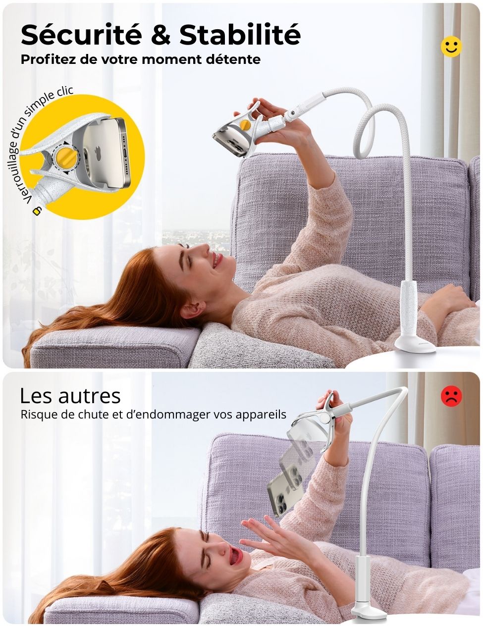 SUPPORT TELEPHONE COL DE CYGNE – vue 6