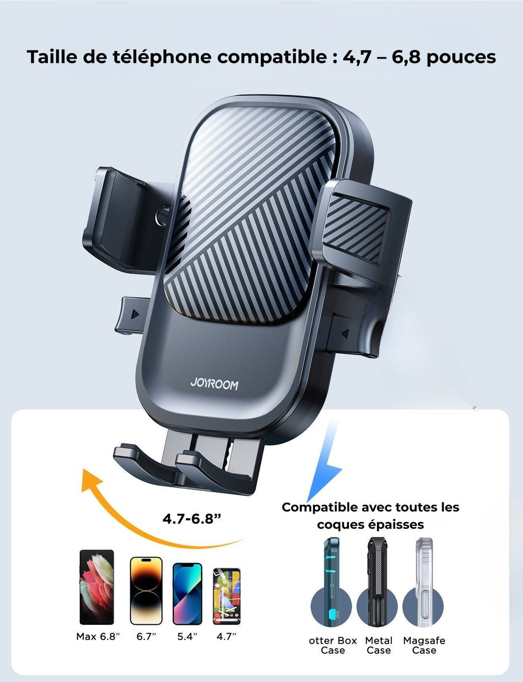 Support téléphone fixation tableau de bord – vue 5