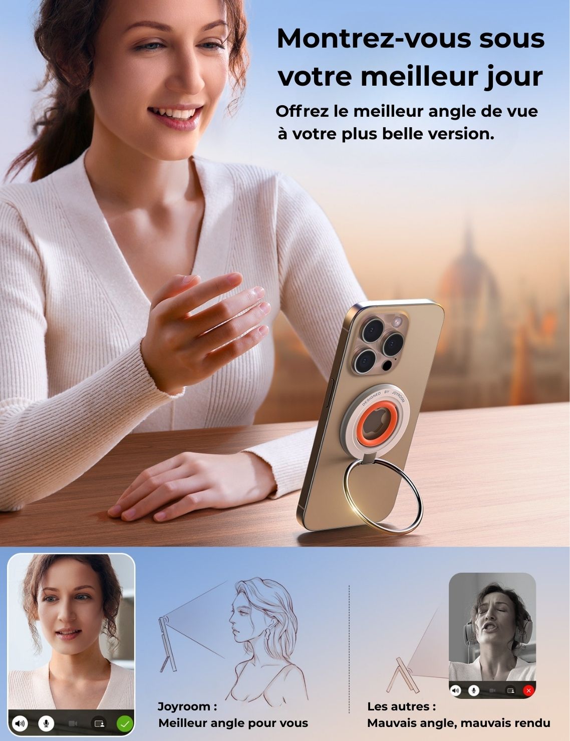 Support téléphone anneau magnétique – vue 10