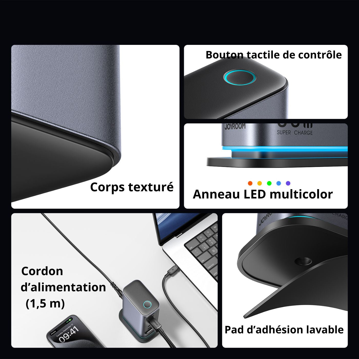 Station de charge 6-en-1 – Technologie GaN 65 W – vue 7