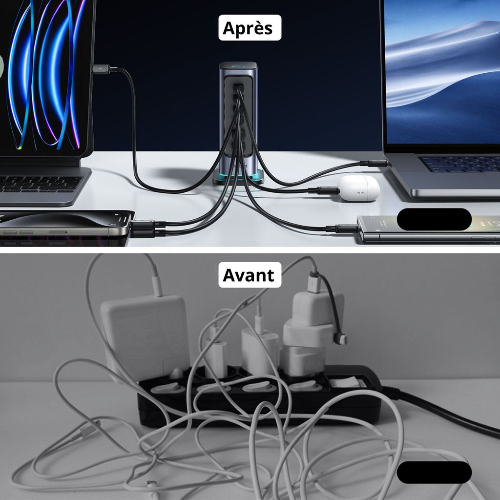 Station de charge 6-en-1 – Technologie GaN 65 W – vue 4