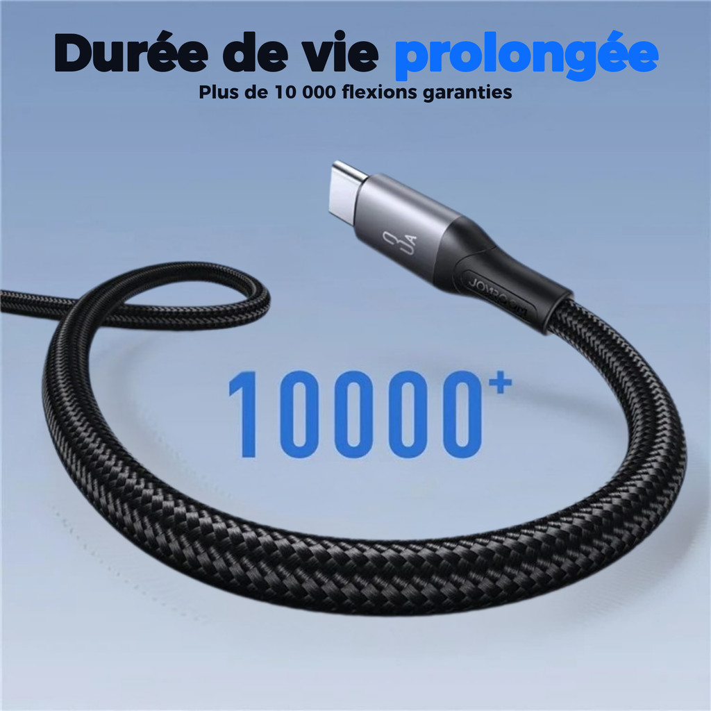 Durée de vie prolongée : plus de 10 000 flexions garanties