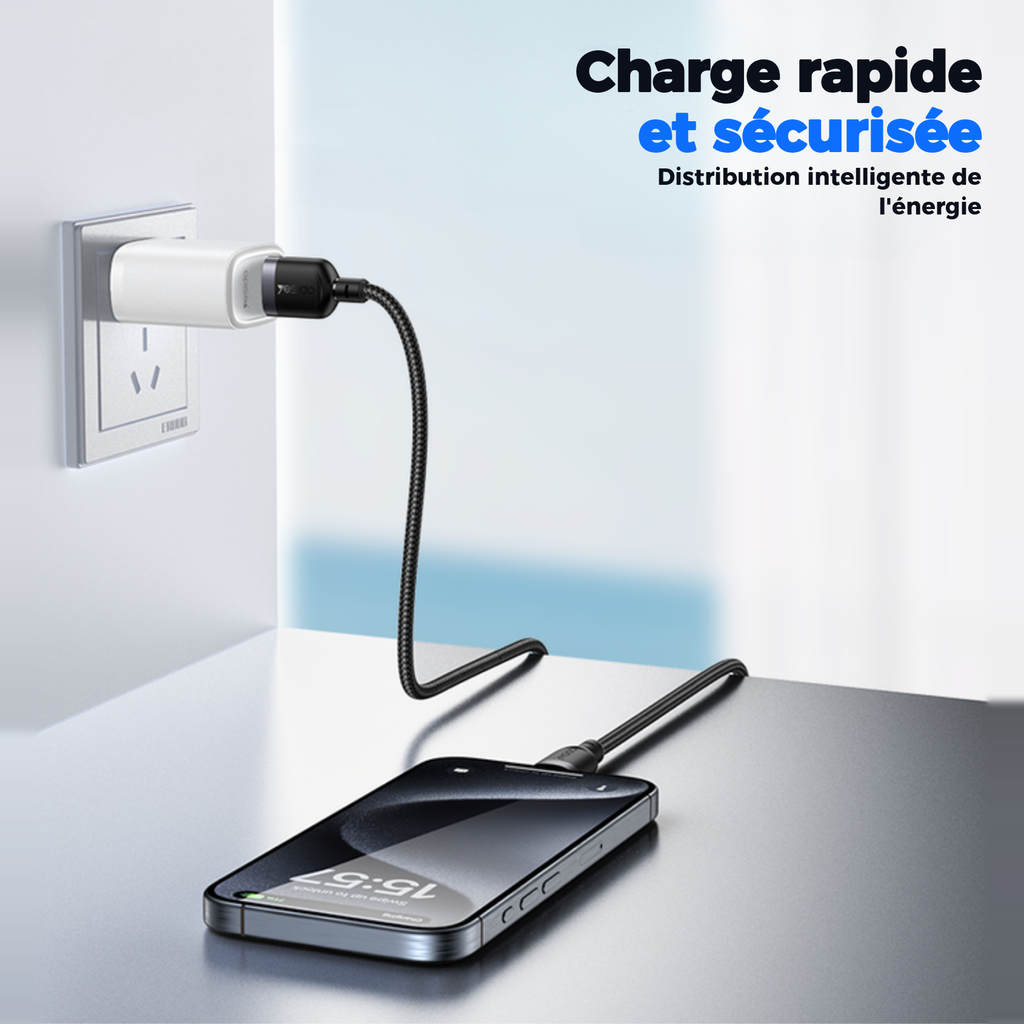 Charge rapide et sécurisée, distribution intelligente de l'énergie