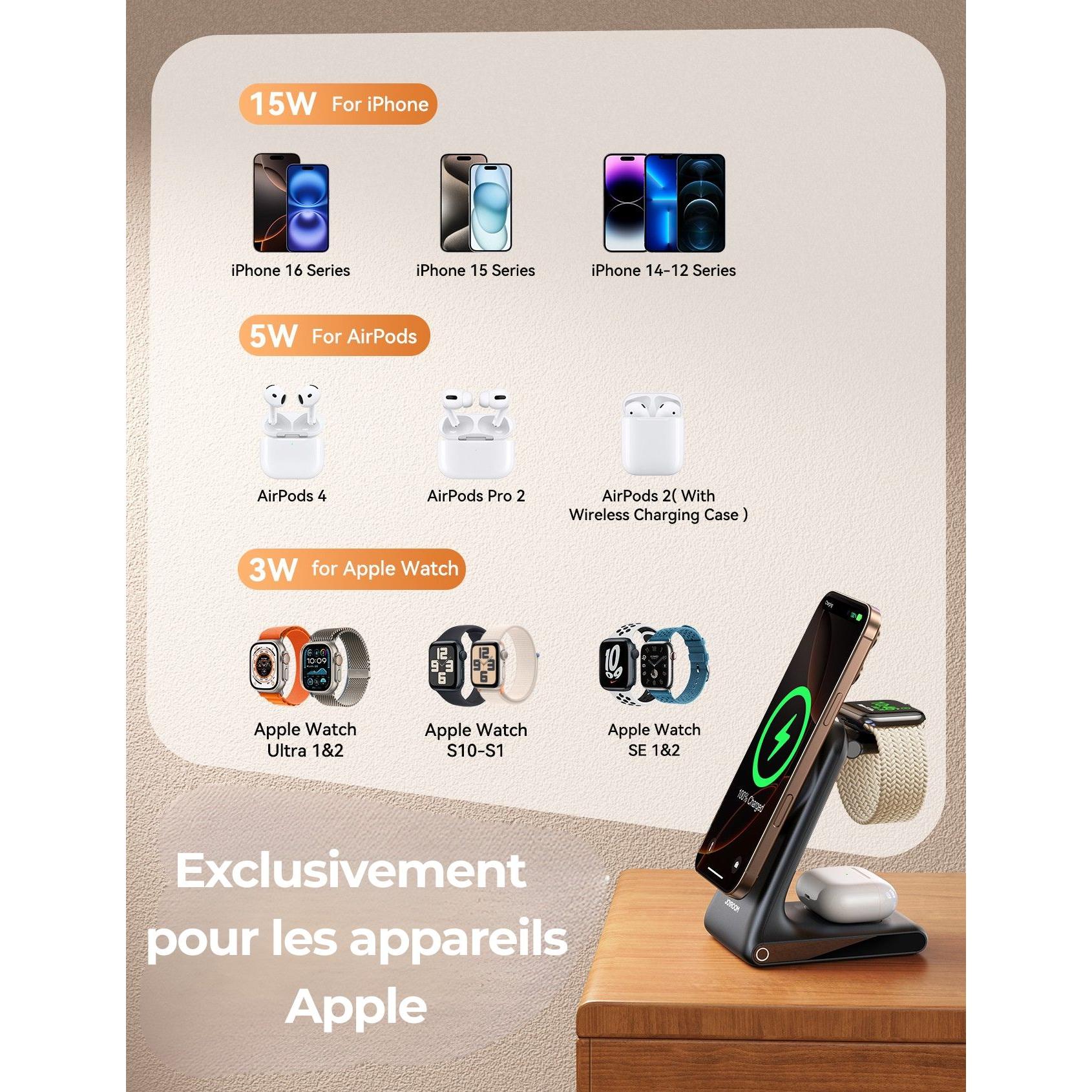 Station de charge sans fil 3-en-1 – vue 4