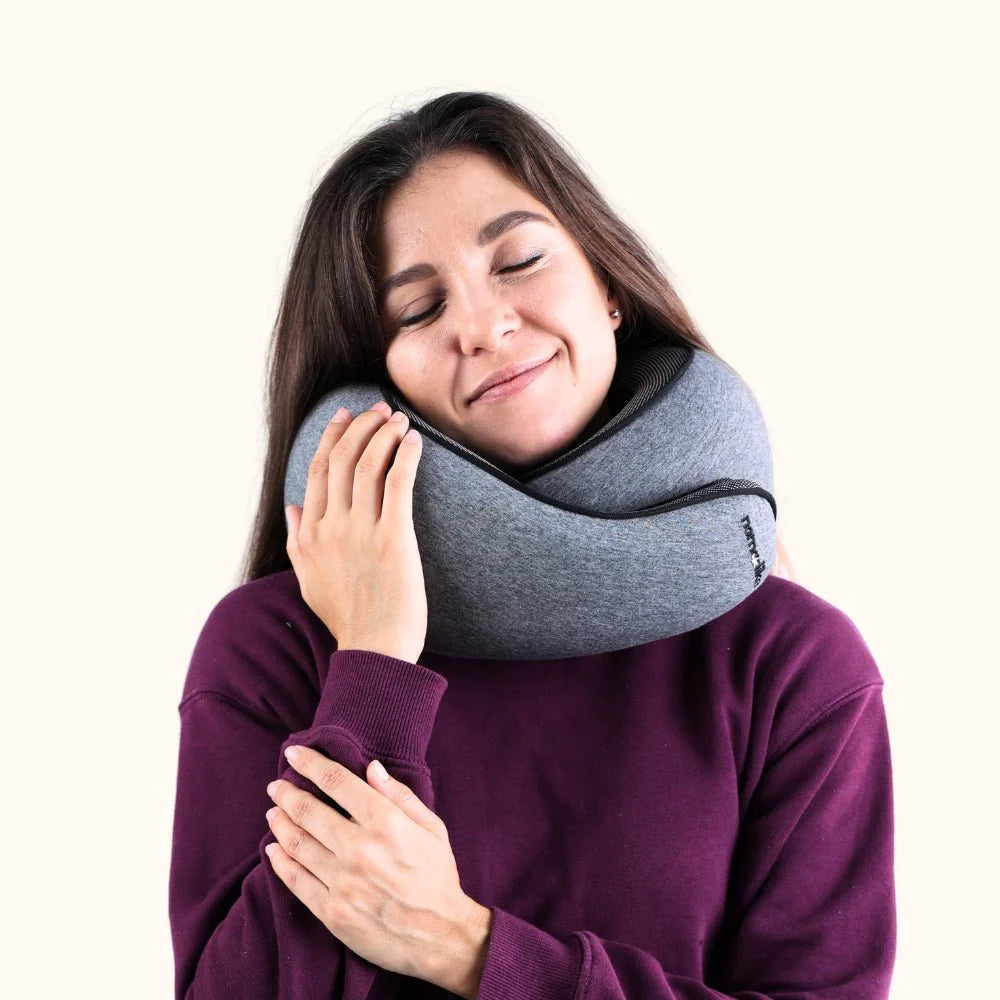 Coussin Voyage Ergonomique (Pack complet : Masque de nuit + bouchon d'oreille )