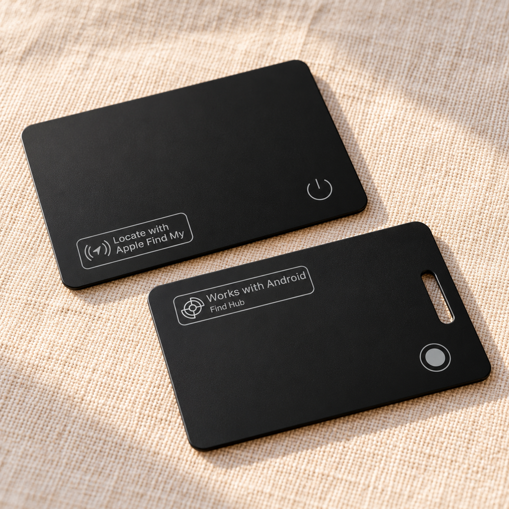 Carte de localisation version iPhone et version Android noires sur un tissu en lin