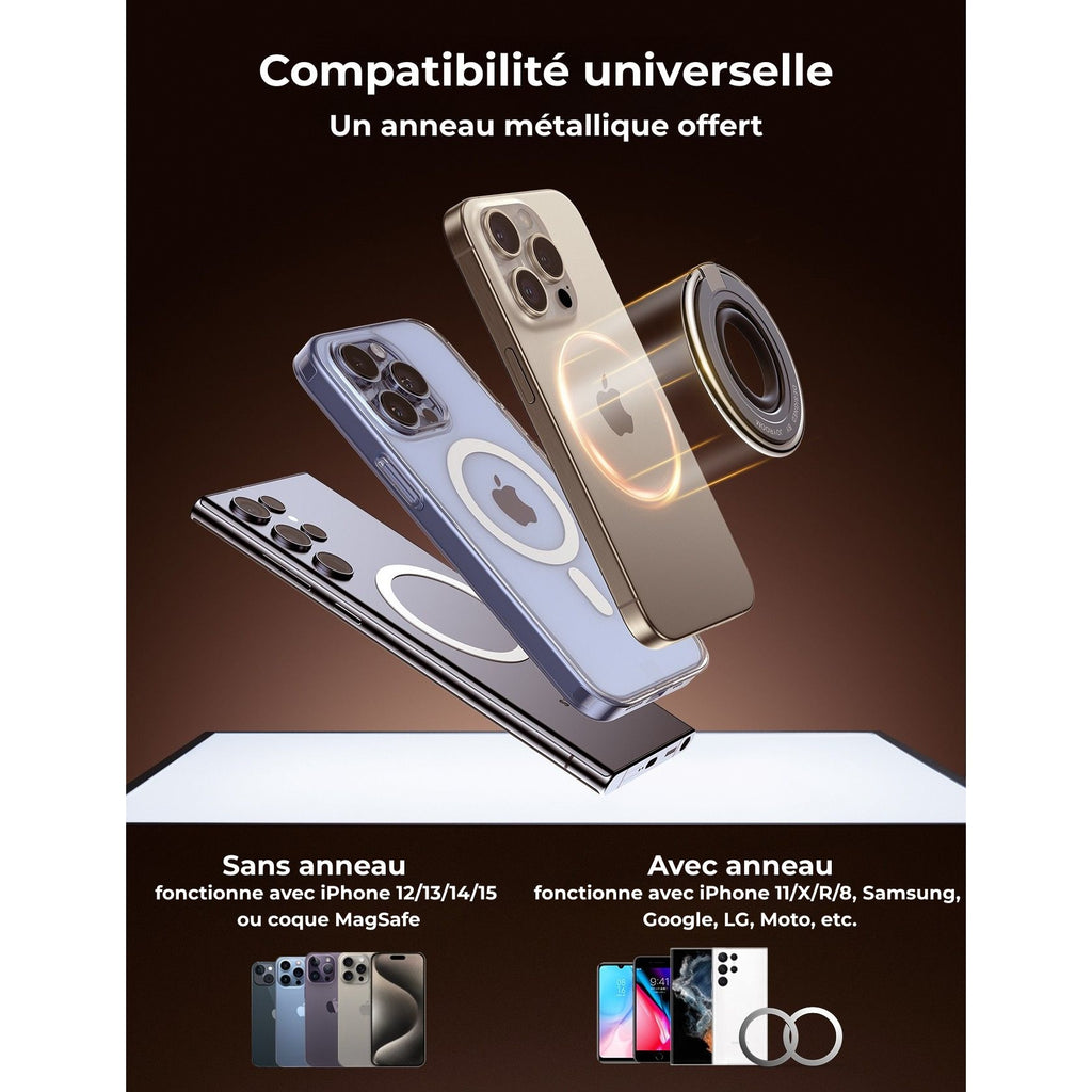 Support téléphone anneau magnétique – vue 5