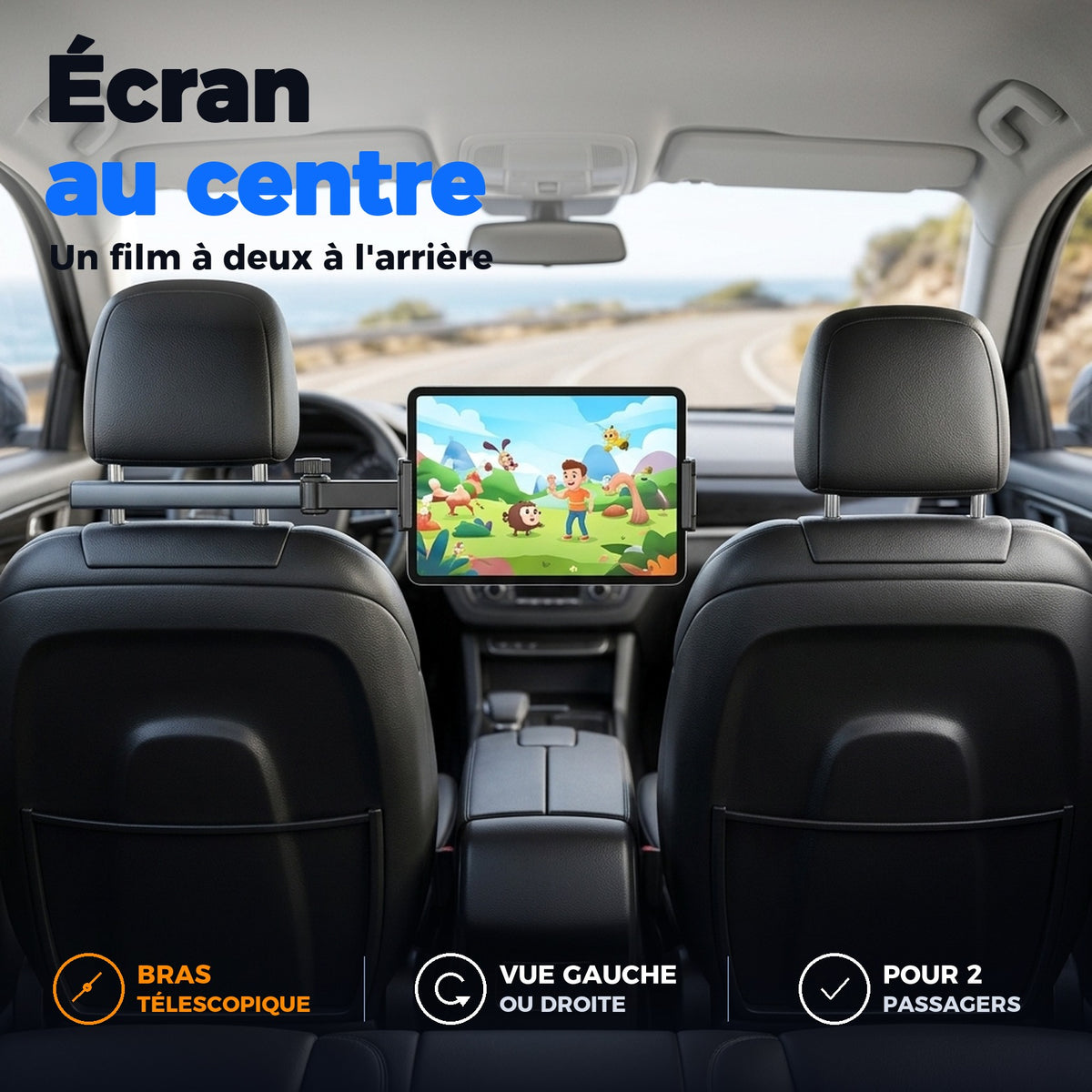 Écran au centre